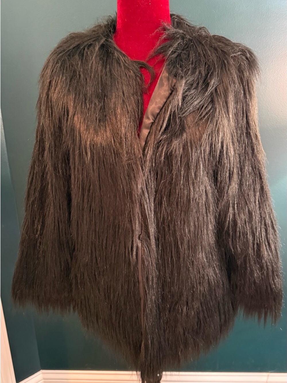 Fabulous Furs Black Faux Fur Jacket - Small - New/Never Worn